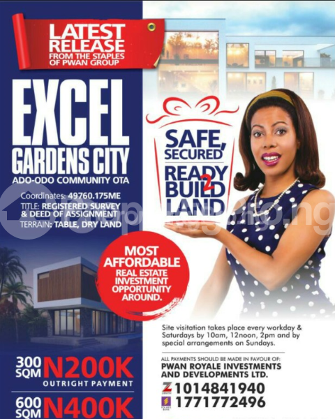 Land for sale Ado Odo Community, Ota Ado Odo/Ota Ogun