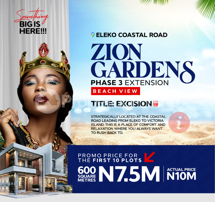 Land for sale Zion Gardens Estate, Facing Beach, Eleko Inside Ibeju Lekki Lagos Eleko Ibeju-Lekki Lagos