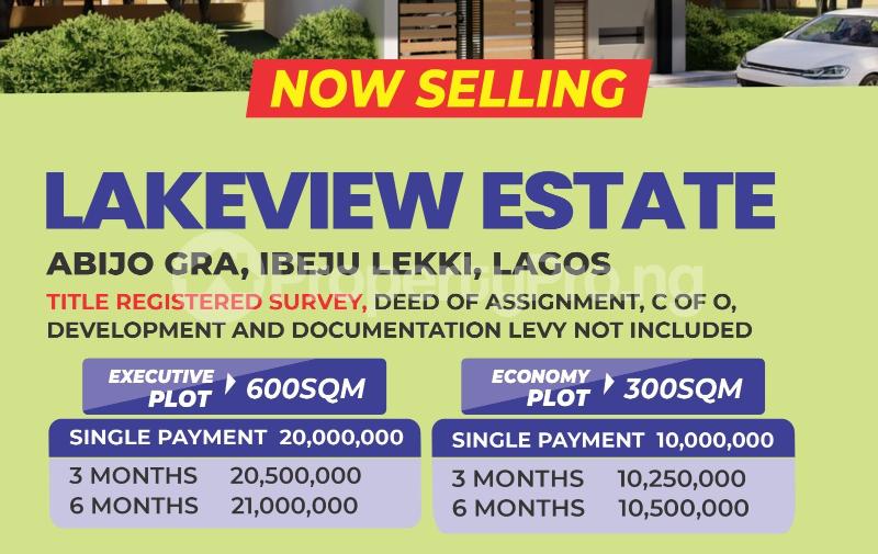 Land for sale Eko Akete/ Lakeview Estate Abijo Ajah Lagos