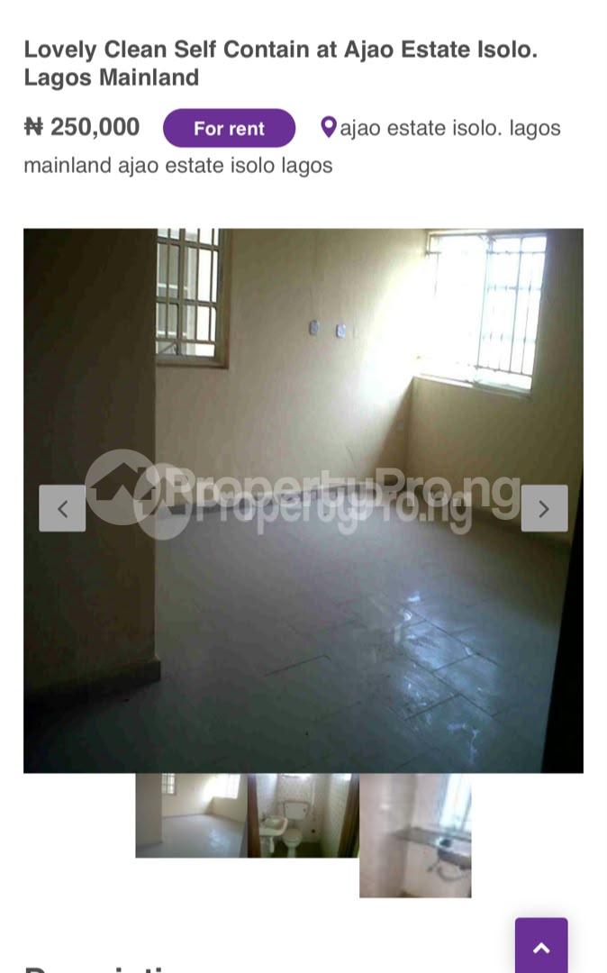 1 bedroom Flat / Apartment for rent Ajao Estate Lagos Mainland Ajao Estate Isolo Lagos