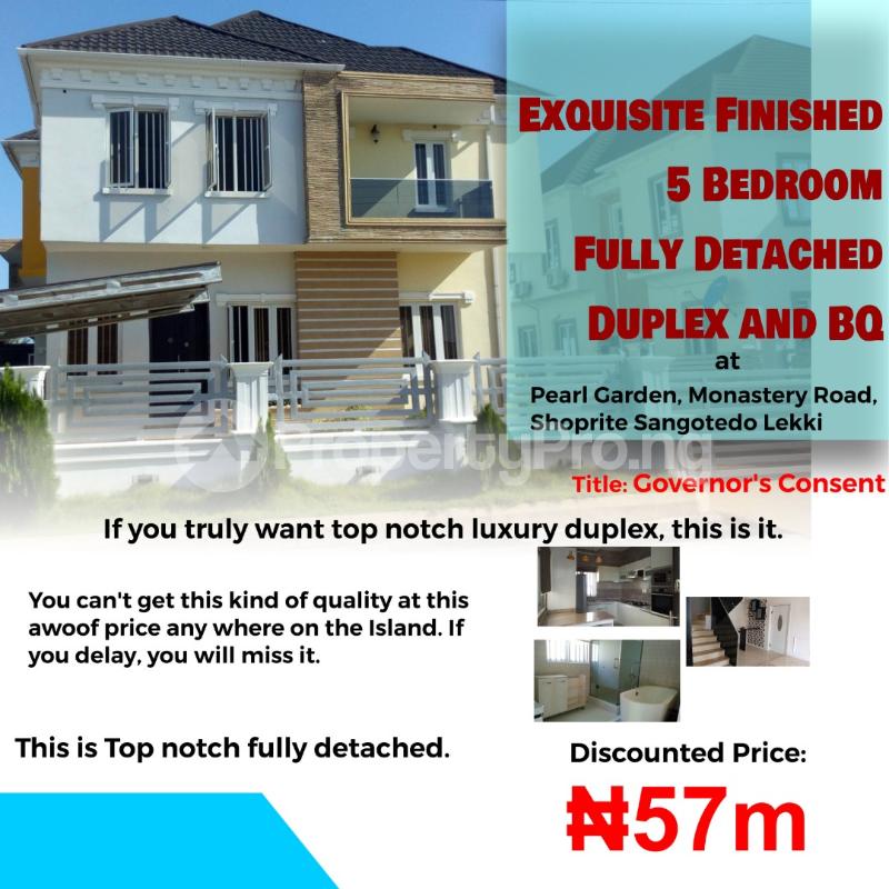 6 bedroom House for sale Behind Africa Biggest Shoprite Sangotedo Sangotedo Ajah Lagos