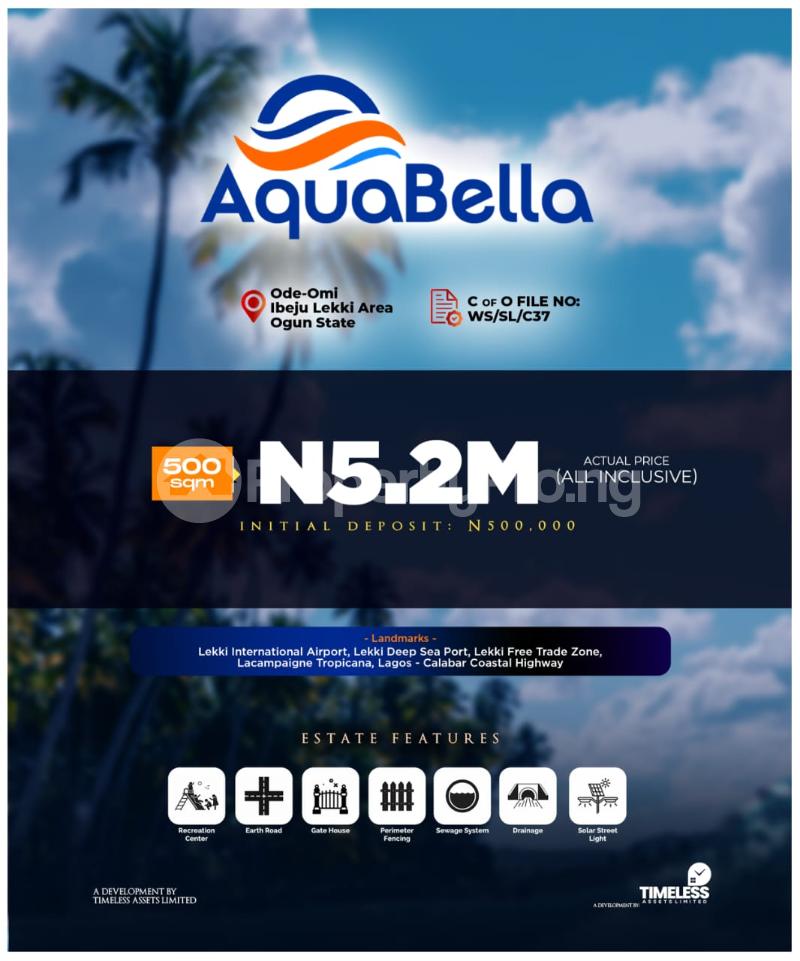 Land for sale Ode Omi Ogun Waterside Ogun - 0