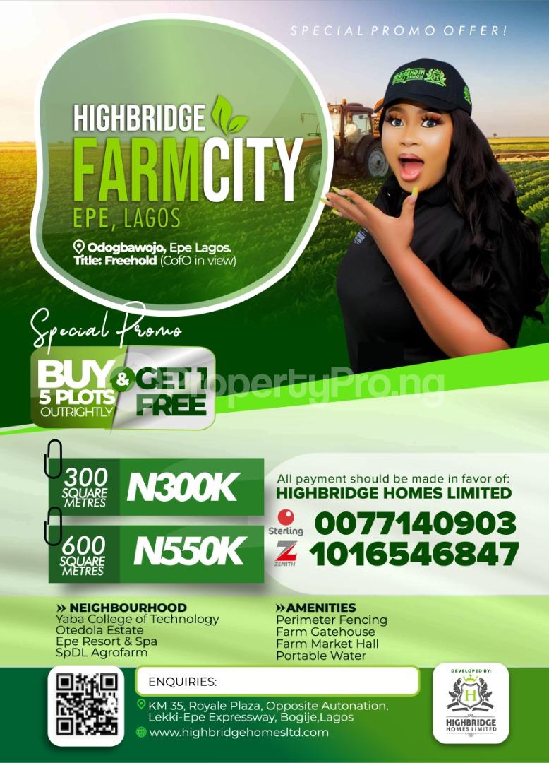 Land for sale Farm Land City Epe Epe Road Epe Lagos