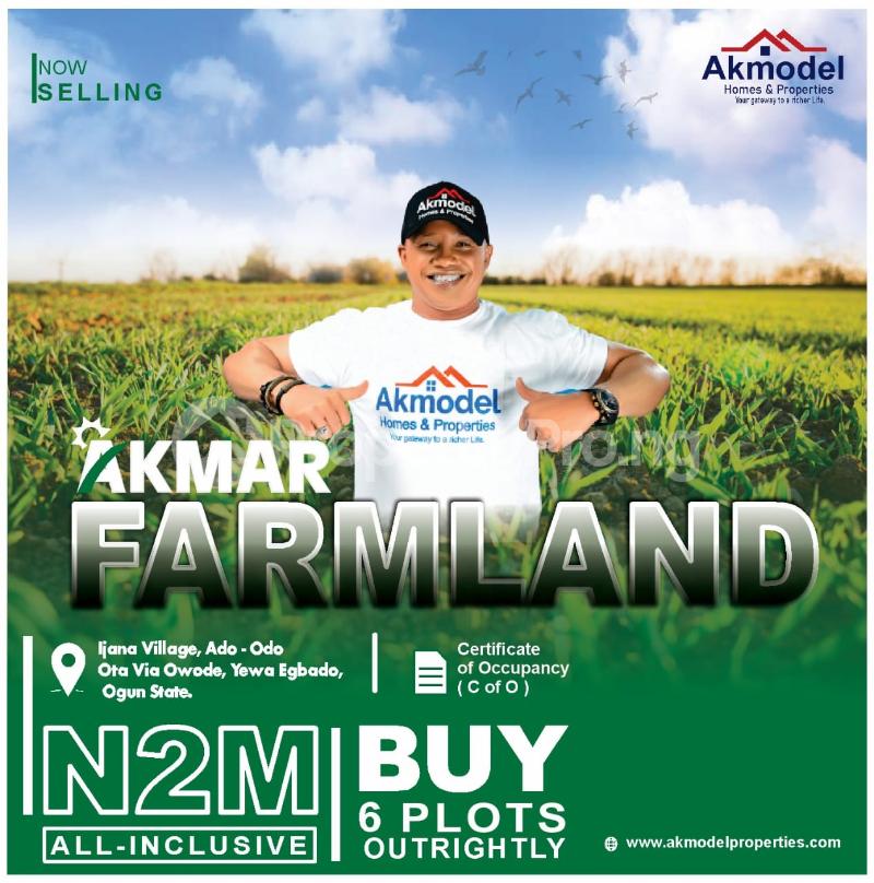 Land for sale Owode Ijana Qtrs/ Oke Oyinbo/ Mefun Ado Odo/Ota Ogun - 0