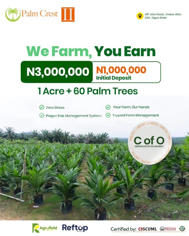 Land for sale Reptop | Afon Road Imeko Afon Ogun