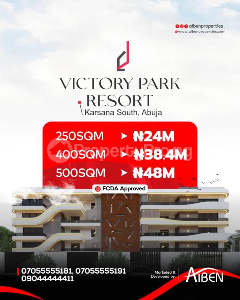 Land for sale Beside Efab Verizon And Hall7 Brookshore Estate. Karsana Abuja