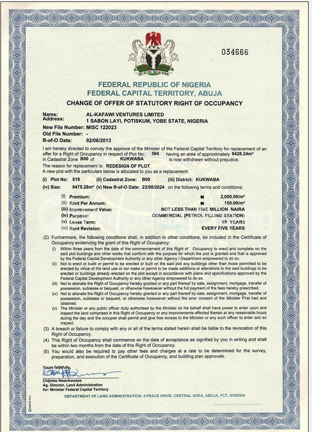 Land for sale Kukwuaba Abuja