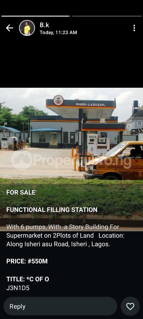 Commercial Property for sale Location...along Lsheri Lgando Road Isheri Egbe/Idimu Lagos