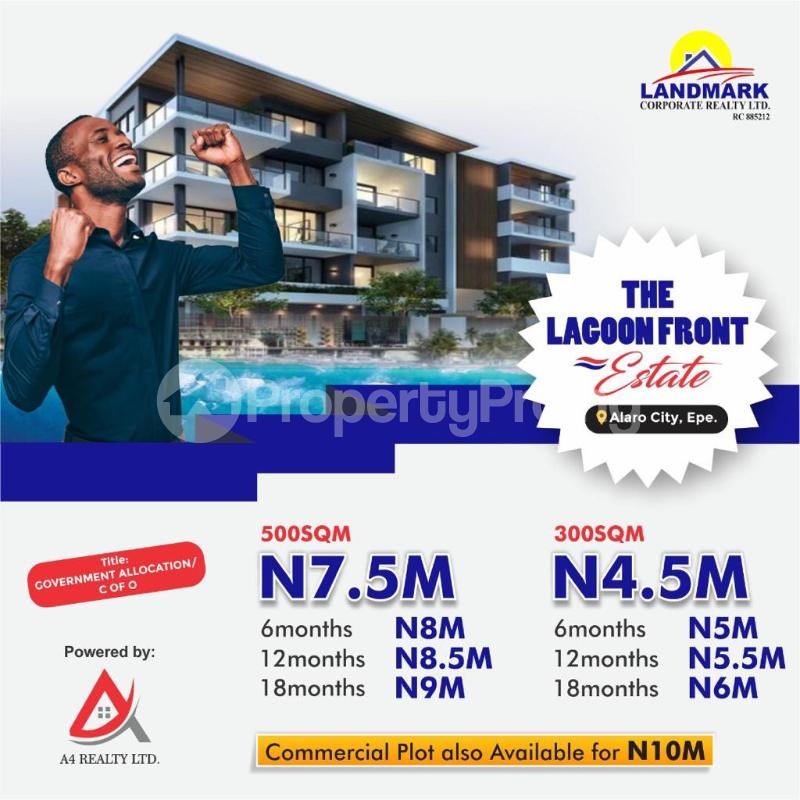 Land for sale Alaro City, Epe Epe Road Epe Lagos