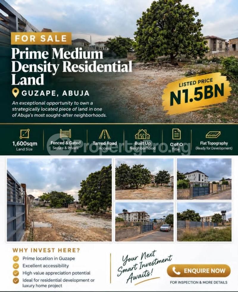 Land for sale Main Guzape Abuja