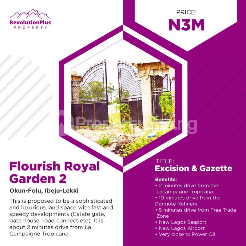 Land for sale Okun Folu Ibeju-Lekki Lagos