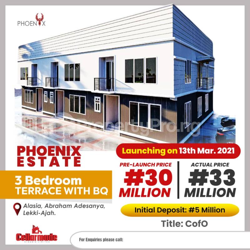 3 bedroom House for sale Alasia Abraham adesanya estate Ajah Lagos