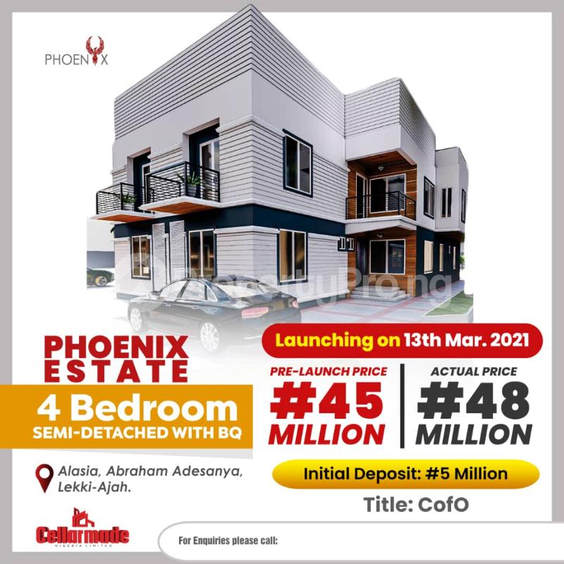 4 bedroom House for sale Alasia Abraham Adesanya Ajah Lagos