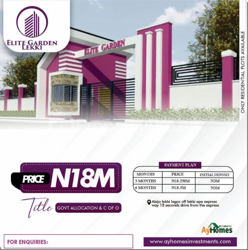 Land for sale   Abijo Ajah Lagos