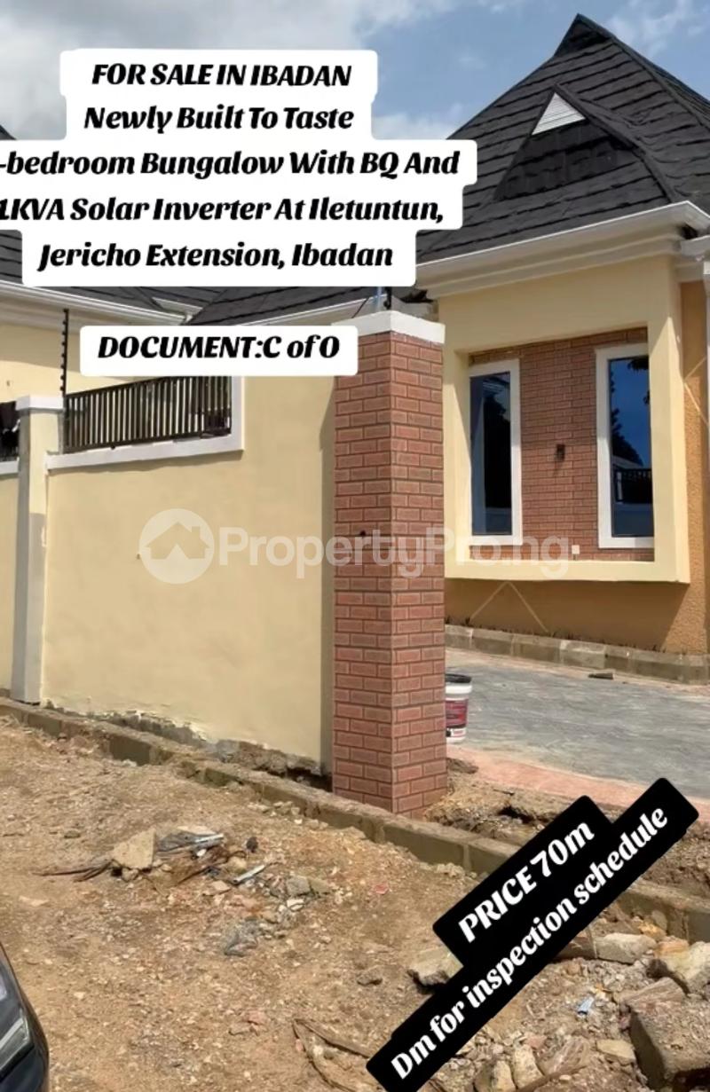 3 bedroom House for sale Iletuntun/Jericho extension Ibadan Oyo