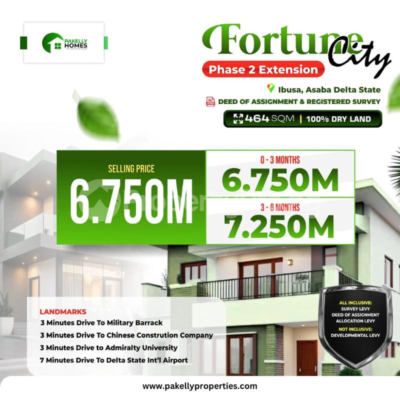 Land for sale Ibusa Asaba Delta State Asaba Delta