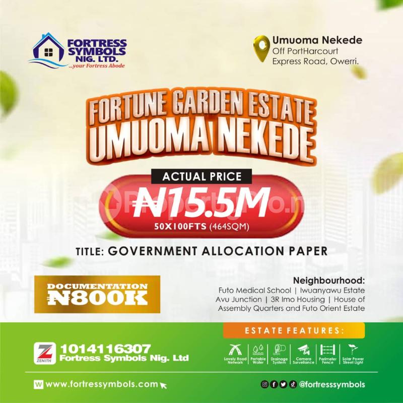 Land for sale Nekede , Off Port Harcourt Road Owerri Imo - 0