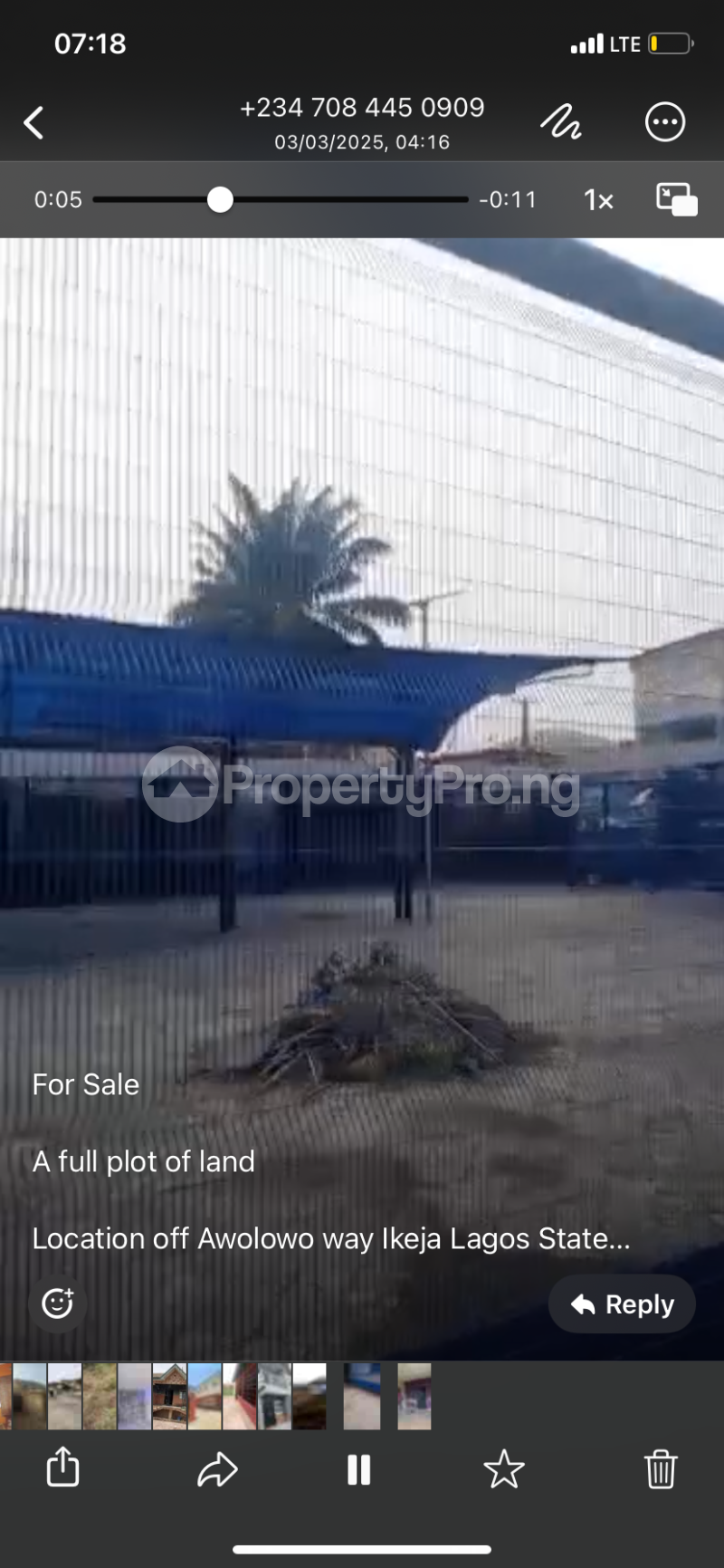 Land for sale Awolowo way Ikeja Lagos