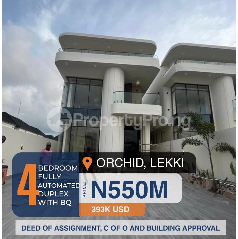 4 bedroom House for sale Orchid Lekki Lagos