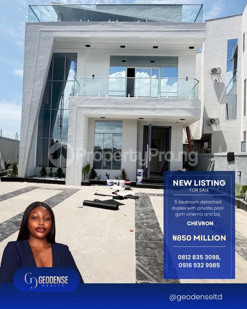 5 bedroom House for sale Chevron Lekki Lagos