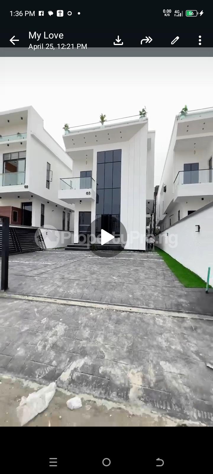 5 bedroom House for sale Location... Lekki Chevron Estate Chevron Lekki Lagos