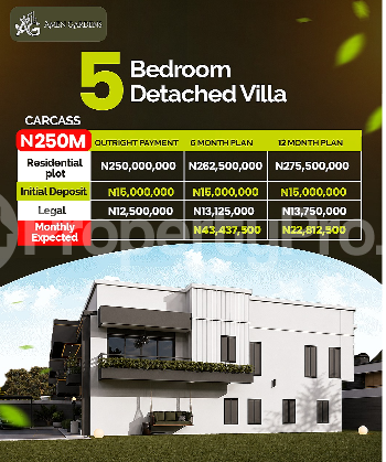5 bedroom House for sale Amen Villas Ibeju-Lekki Lagos