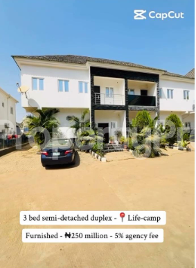 3 bedroom House for sale Life Camp Abuja