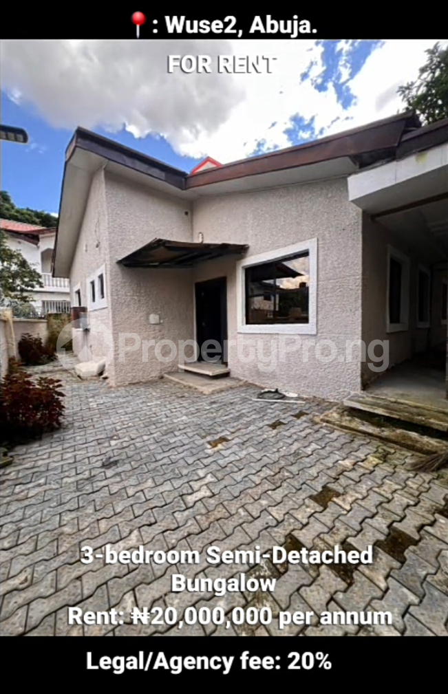 3 bedroom House for rent Wuse 2 Fct Abuja. Wuse 2 Abuja