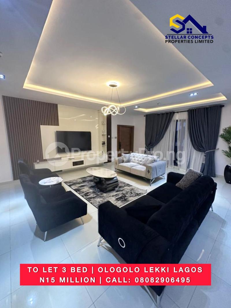 3 bedroom House for rent Agungi Ologolo Lekki Lagos