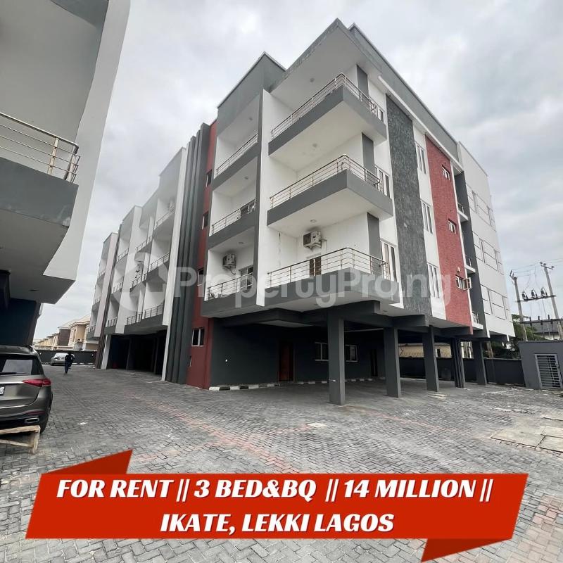3 bedroom House for rent 3 Bedroom Apartment For Rent Ikate Lekki Lagos - 0