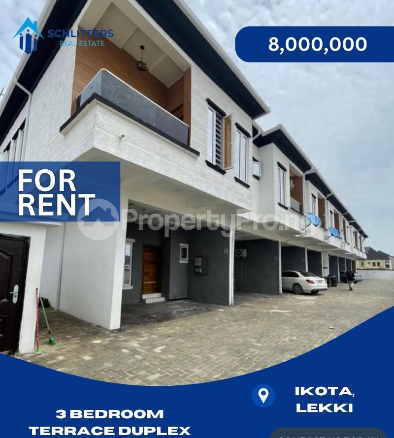 3 bedroom House for rent  Ikota Lekki Lagos