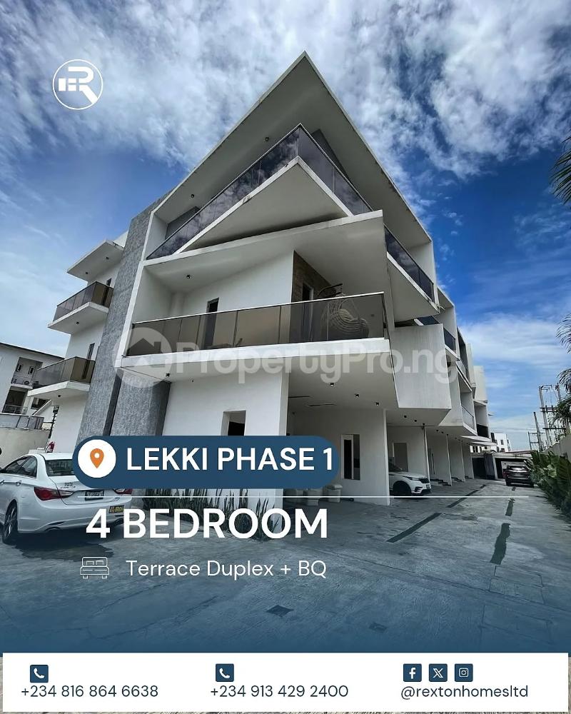 4 bedroom House for sale Lekki Phase 1 Lekki Lagos