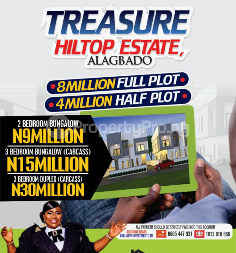 Land for sale Treasure Hilltop Alagbado Alagbado Abule Egba Lagos