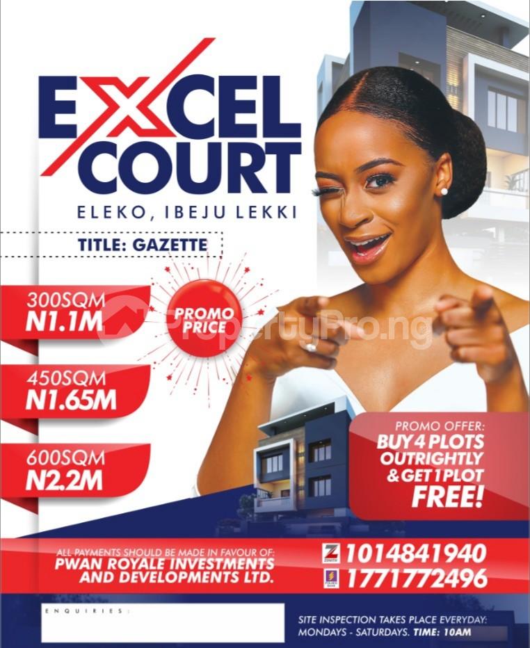 Land for sale ... Eleko Ibeju-Lekki Lagos