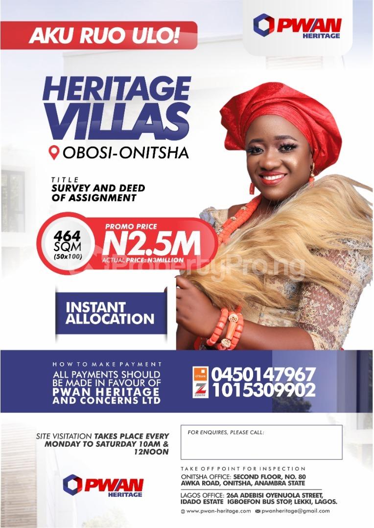 Land for sale Heritage Villas Anambra Anambra