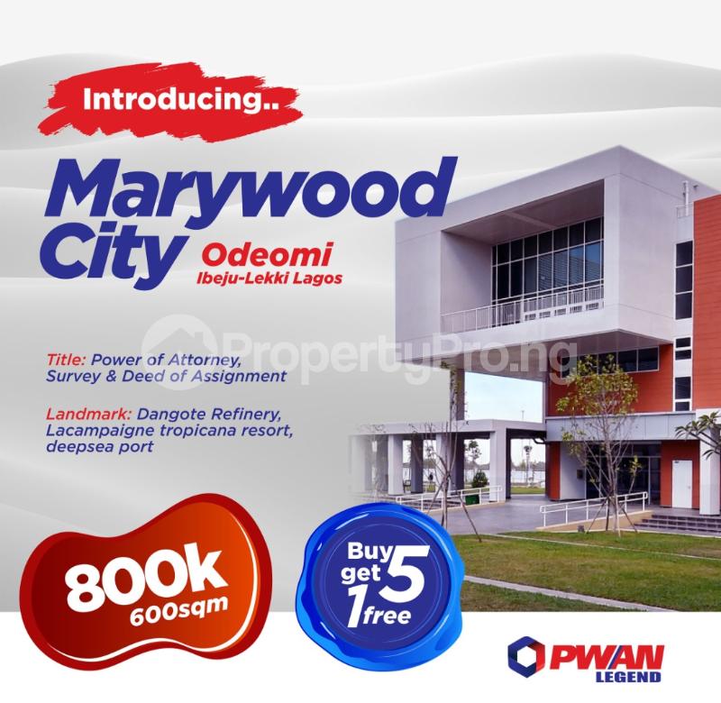 Land for sale Mary Wood City Ibeju-Lekki Lagos