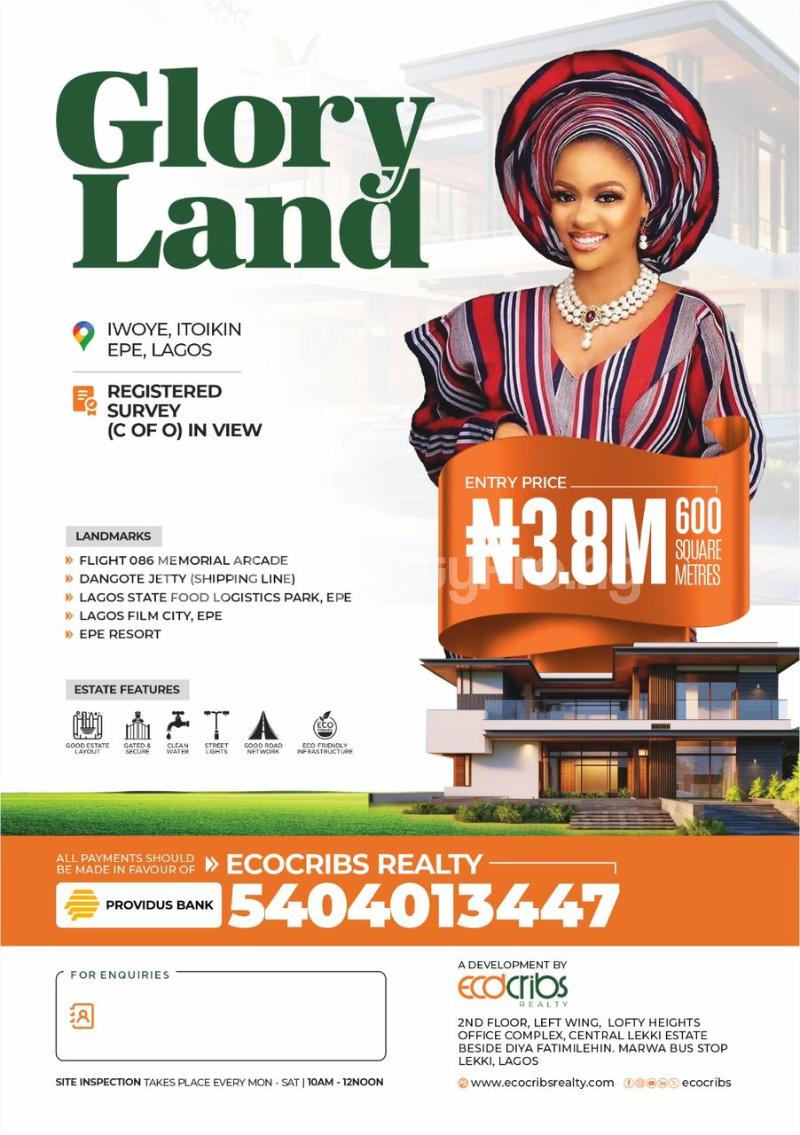 Land for sale Iwoye Itokin Epe Lagos