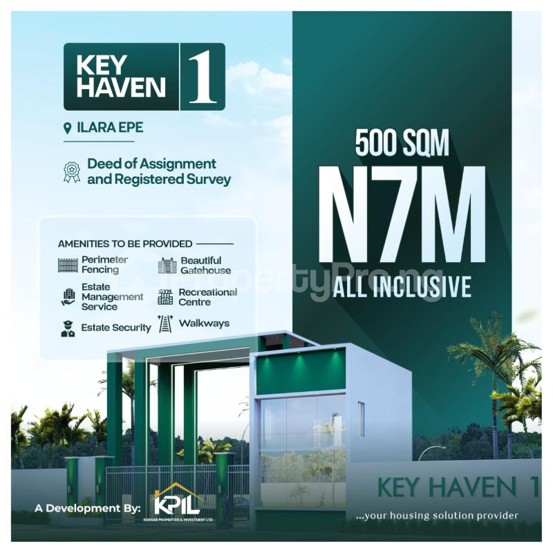 Land for sale Key Haven Phase 1 Close To Yaba Tech And Caleb University Epe Resort With Alaro City Epe Road Epe Lagos