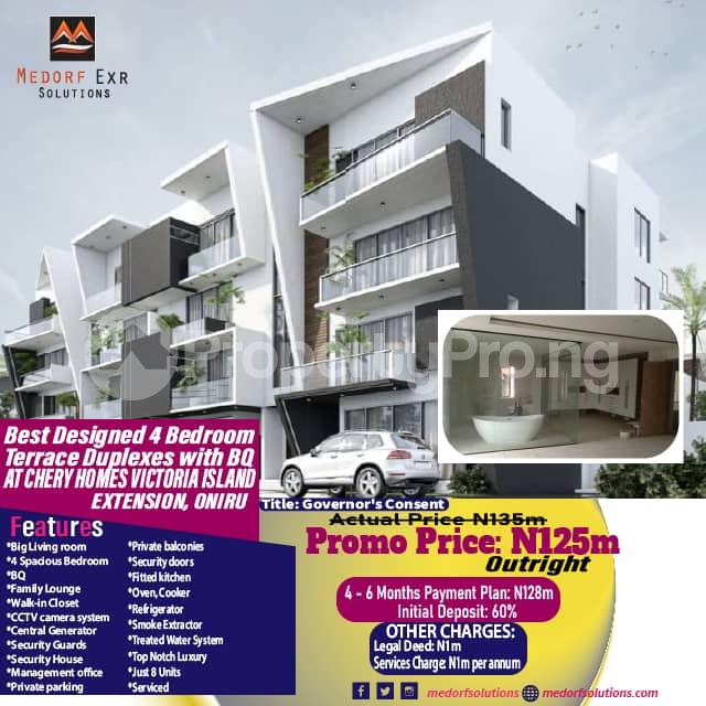 4 bedroom House for sale Victoria Island ONIRU Victoria Island Lagos - 0