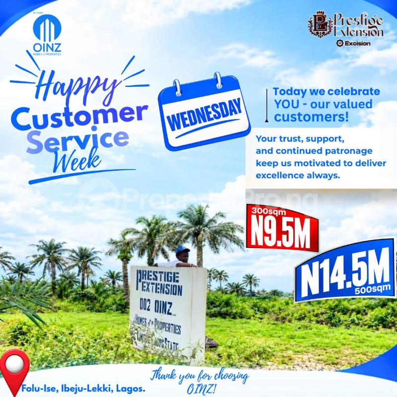 Land for sale Ise town Ibeju-Lekki Lagos
