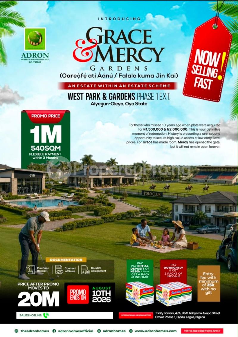 Land for sale Ibadan, Ogun ,osun Abuja , Nassarawa , Plateau ,ekiti, |adron | Challenge Ibadan Oyo