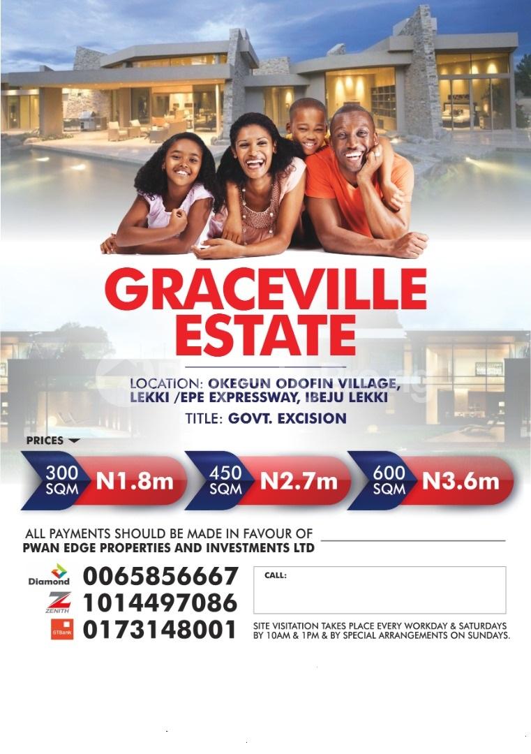 Land for sale Okegun Odofin Village, Lekki Epe Ibeju-Lekki Lagos