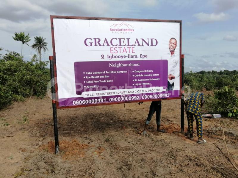 Land for sale Igbooye Ilara Epe Epe Road Epe Lagos - 0