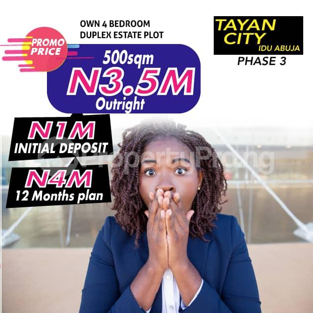Land for sale Tayan City, Idu Phase 3, Close To Idu Train Station Idu Abuja