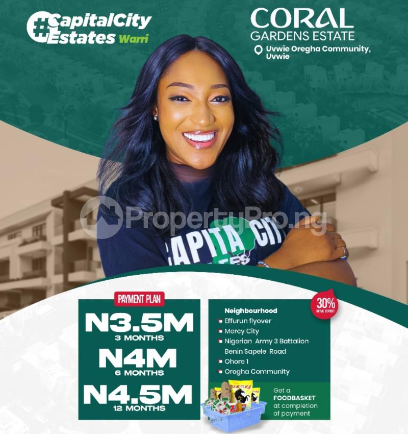 Land for sale Uvwie Oregha Community Uvwie/ Coral Estate/warri Uvwie Delta