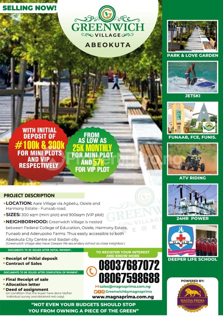 Land for sale Funaab Harmony Road Abeokuta Ogun