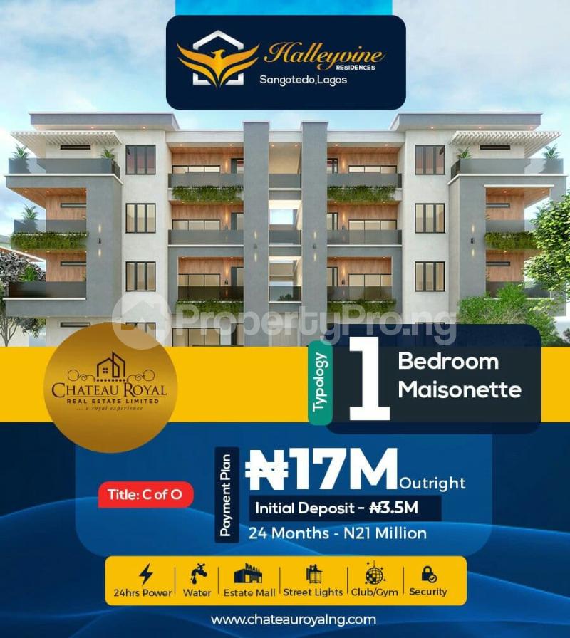 1 bedroom House for sale Halleyvine Residence Monastery road Sangotedo Lagos