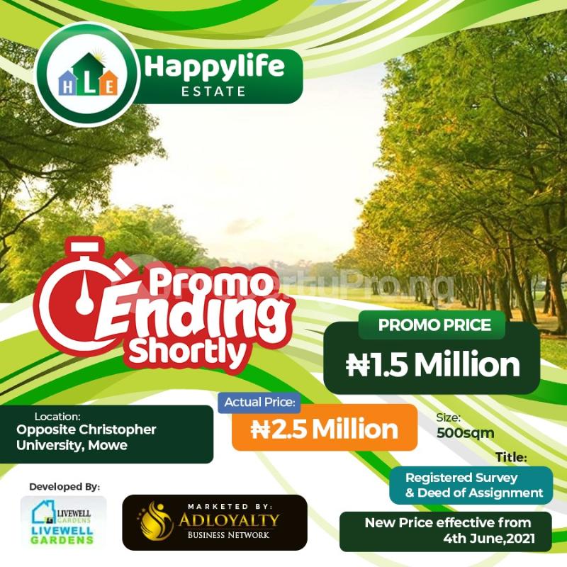 Land for sale Rccg Camp Berger Ojodu Lagos