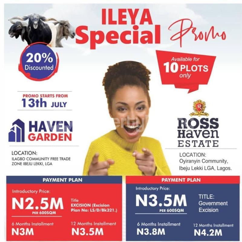 Land for sale Ilagbo( After Dangotes Private Sea Port) Free Trade Zone Ibeju-Lekki Lagos