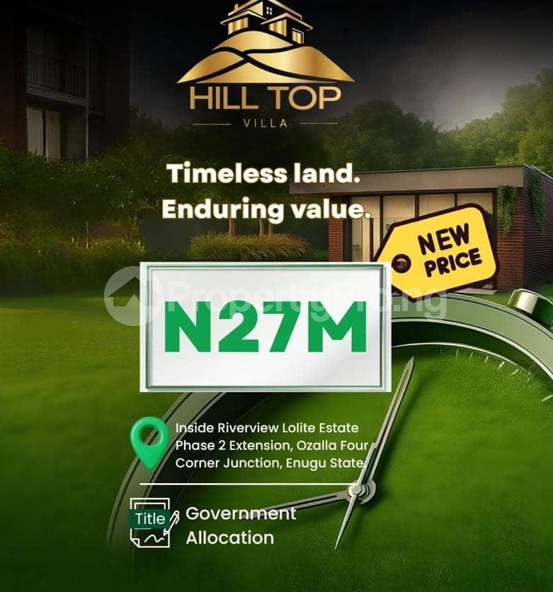 land for sale ozalla, 4conner junction by riverview lolite estate, nkanu enugu-guide